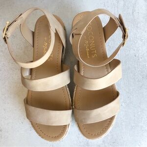Coconuts By Matisse Sandals Platform Espadrille Bryce Tan Size 8.5